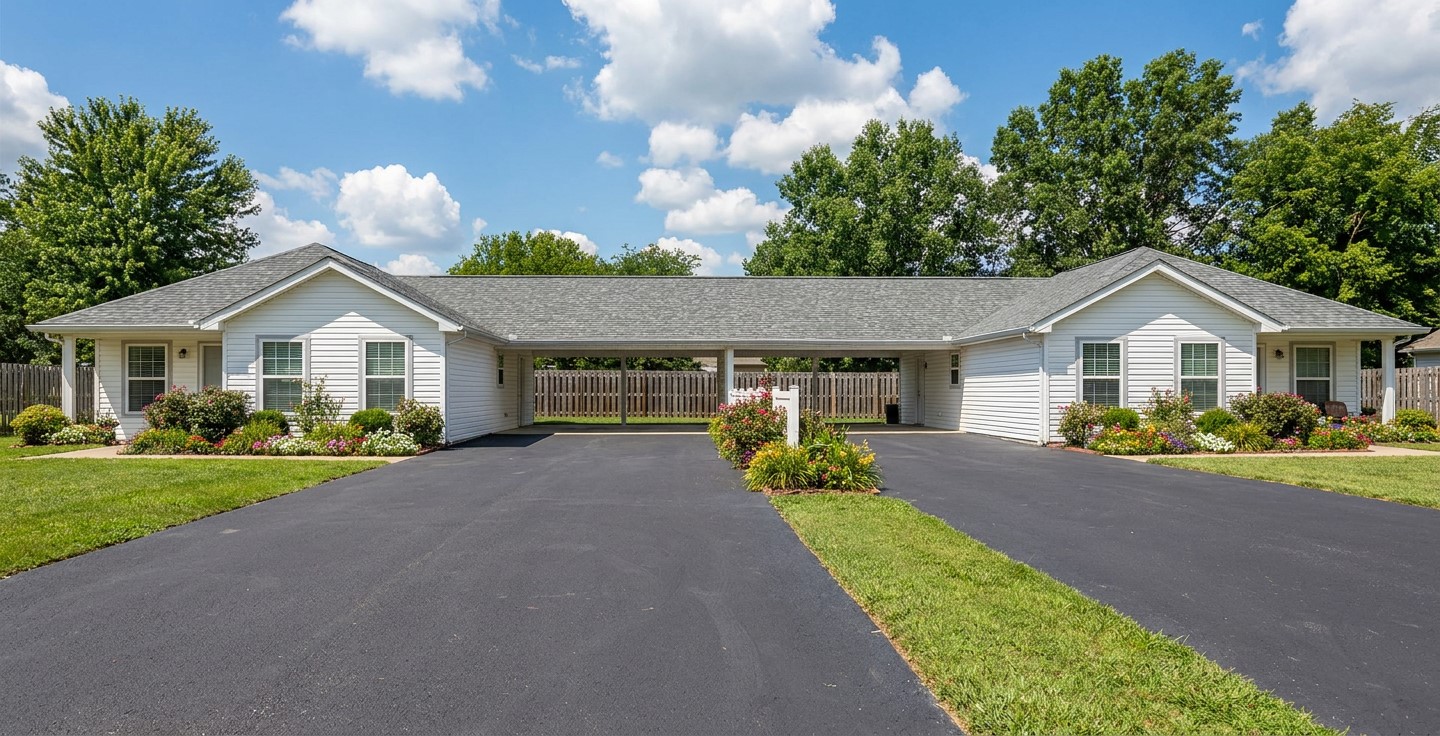 J0907d, duplex with double carports